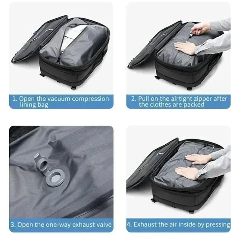 Seitliche Ansicht des flexiblen AIRTRAIL Rucksacks, ideal für den täglichen Gebrauch & Freizeit.