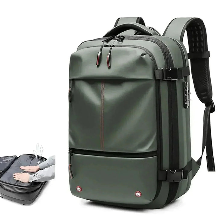 AIRTRAIL Rucksack von Person getragen, zeigt ergonomisches Design & bequeme Schultergurte.
