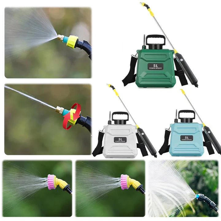 Akku-Drucksprüher 5L für Garten & Reinigung. Vielseitige Sprühflasche zur Pflanzenpflege & Unkrautbekämpfung.