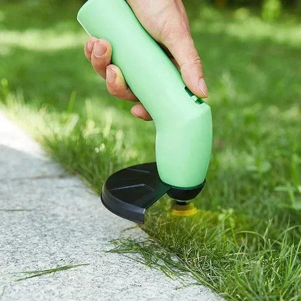 Akku-Mini-Unkrauttrimmer für mühelose Rasenpflege. Leichtes, kabelloses Gartengerät zur effizienten Unkrautentfernung.