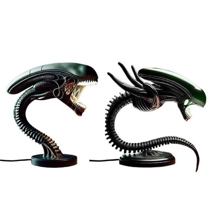 Unisex Alien & Predator LED Schreibtischlampe: Innovative Sci-Fi Horror Tischlampe für Gaming-Setups und Deko.