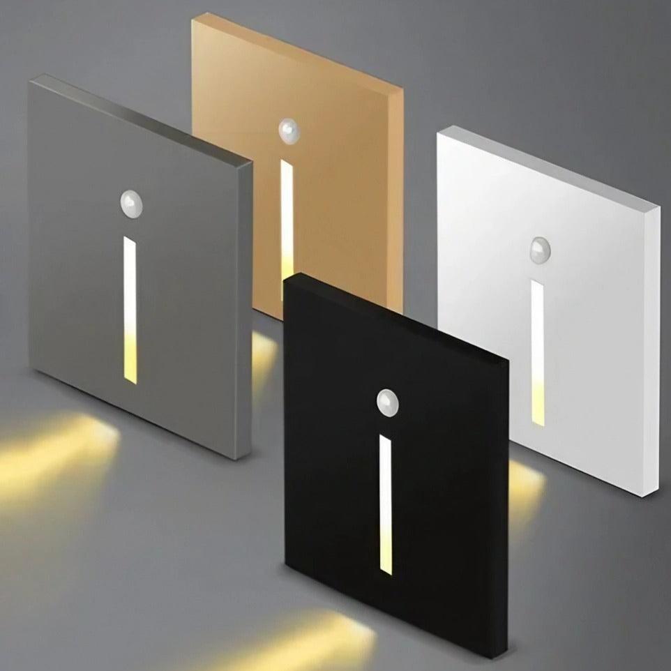 ALUMI GLOW Designleuchte: Schlanke LED-Wandlampe aus Aluminium, ideal als Sensorlicht für moderne Flure.