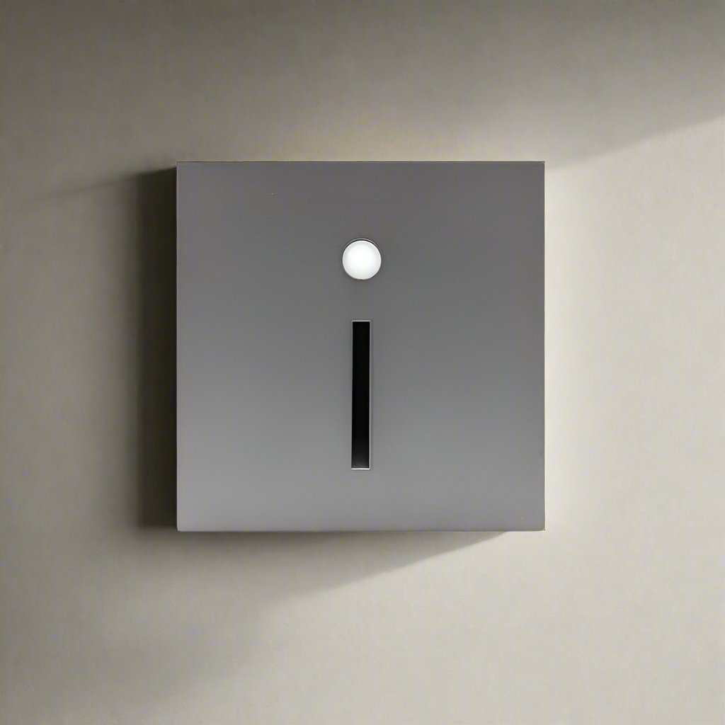 Smarte Hausbeleuchtung: ALUMI GLOW LED-Wandleuchte aus Aluminium, mit Bewegungssensor für Flure & Treppen.