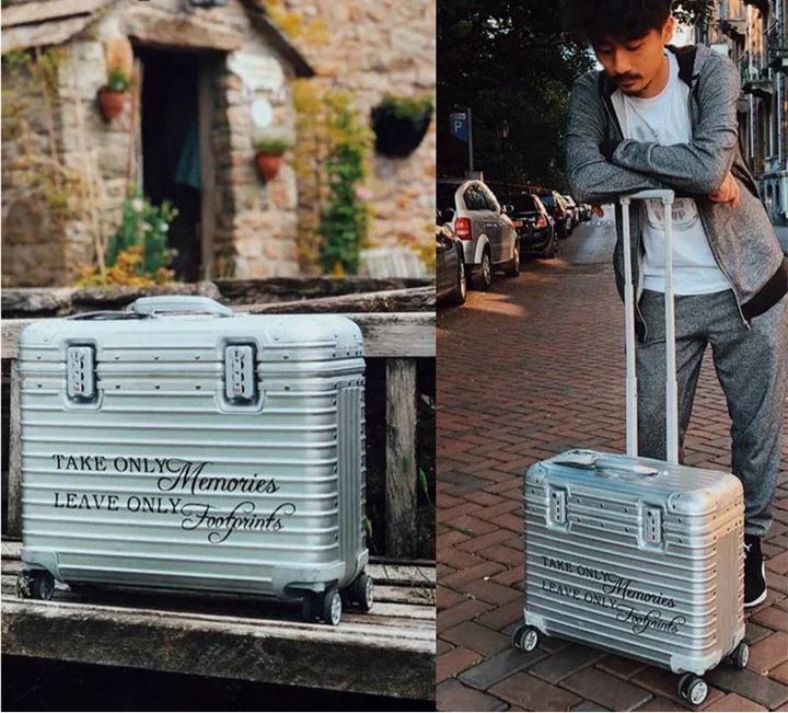 Unisex Aluminium-Magnesium Koffer Monaco mit TSA-Schloss & 360° Spinner-Rollen, modern.