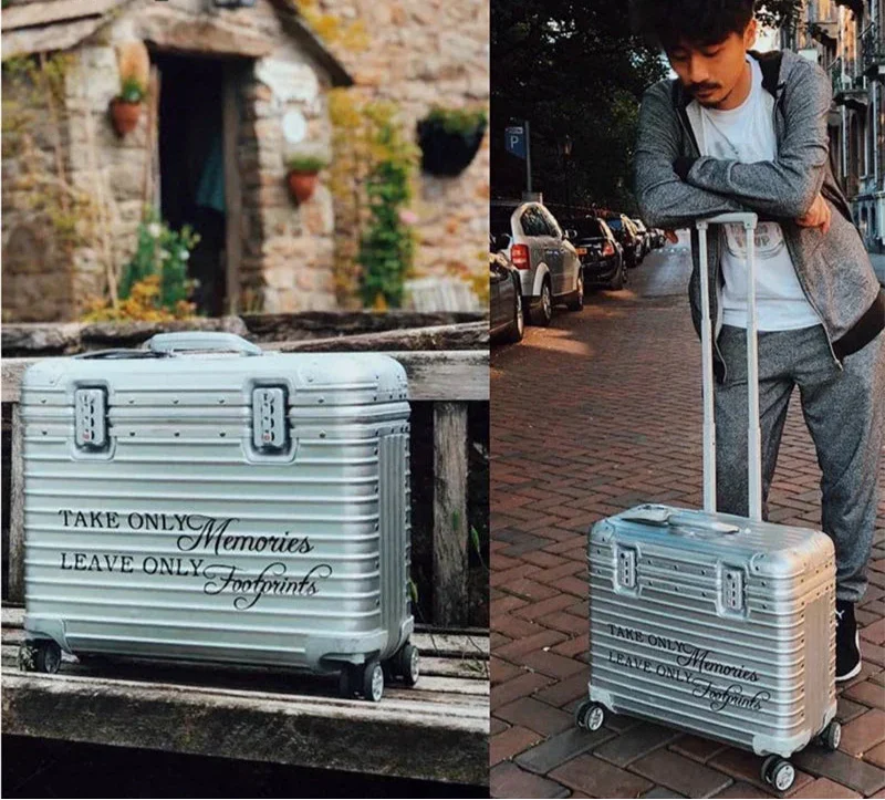 Aluminium-Magnesium Hartschalenkoffer Monaco. Stilvoller, robuster Reisekoffer mit TSA-Schloss & 360°-Rollen.