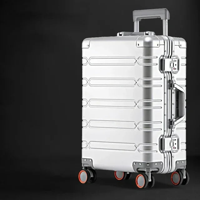Langlebiger Aluminium-Magnesium Koffer Vienna Voyager, ideal als Reisegepäck für Vielflieger und Luxusreisen.