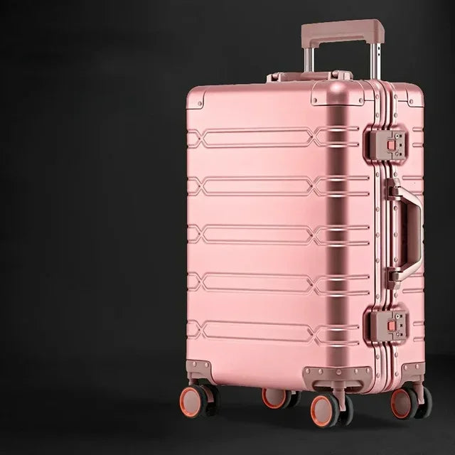 Exklusiver Aluminiumkoffer Vienna Voyager, ein leichter und stabiler Trolley für moderne Reisende.