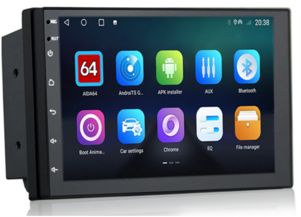 Hochwertiges Doppel-DIN Autoradio mit Android OS, Multimedia-Player & Navigation für Ihr Fahrzeug.