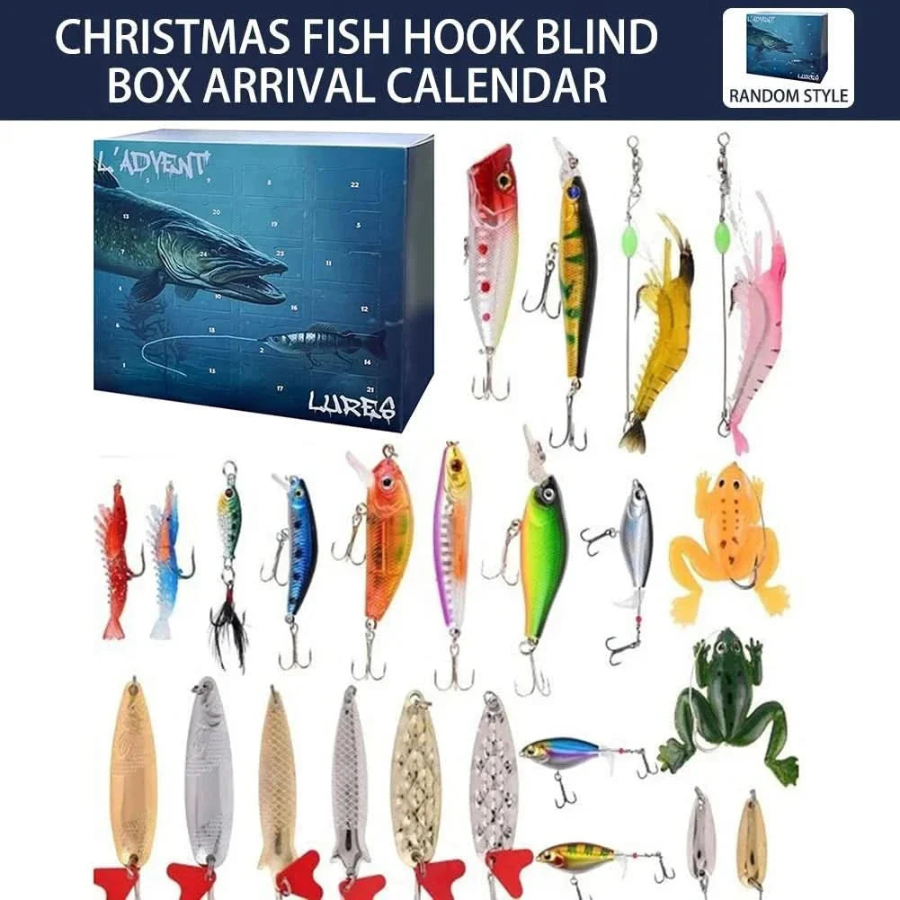 Angler Adventskalender 2025 für spannende Vorweihnachtszeit, gefüllt mit fängigen Ködern zum Fischen.