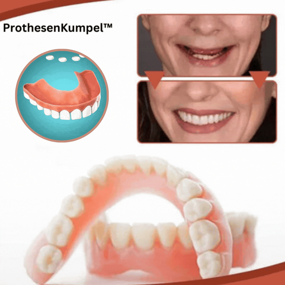 Hochwertiges Dental-Set zur Prothesenanpassung für langanhaltenden sicheren Halt und Komfort Ihrer Zahnprothesen.