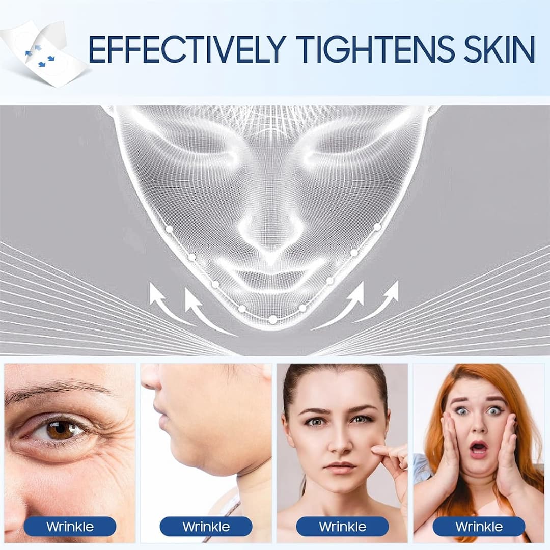 Einfach anzuwendende StraffPflaster. Sofortige Hautstraffung, Anti-Aging Effekt für jugendliche Gesichtskonturen.