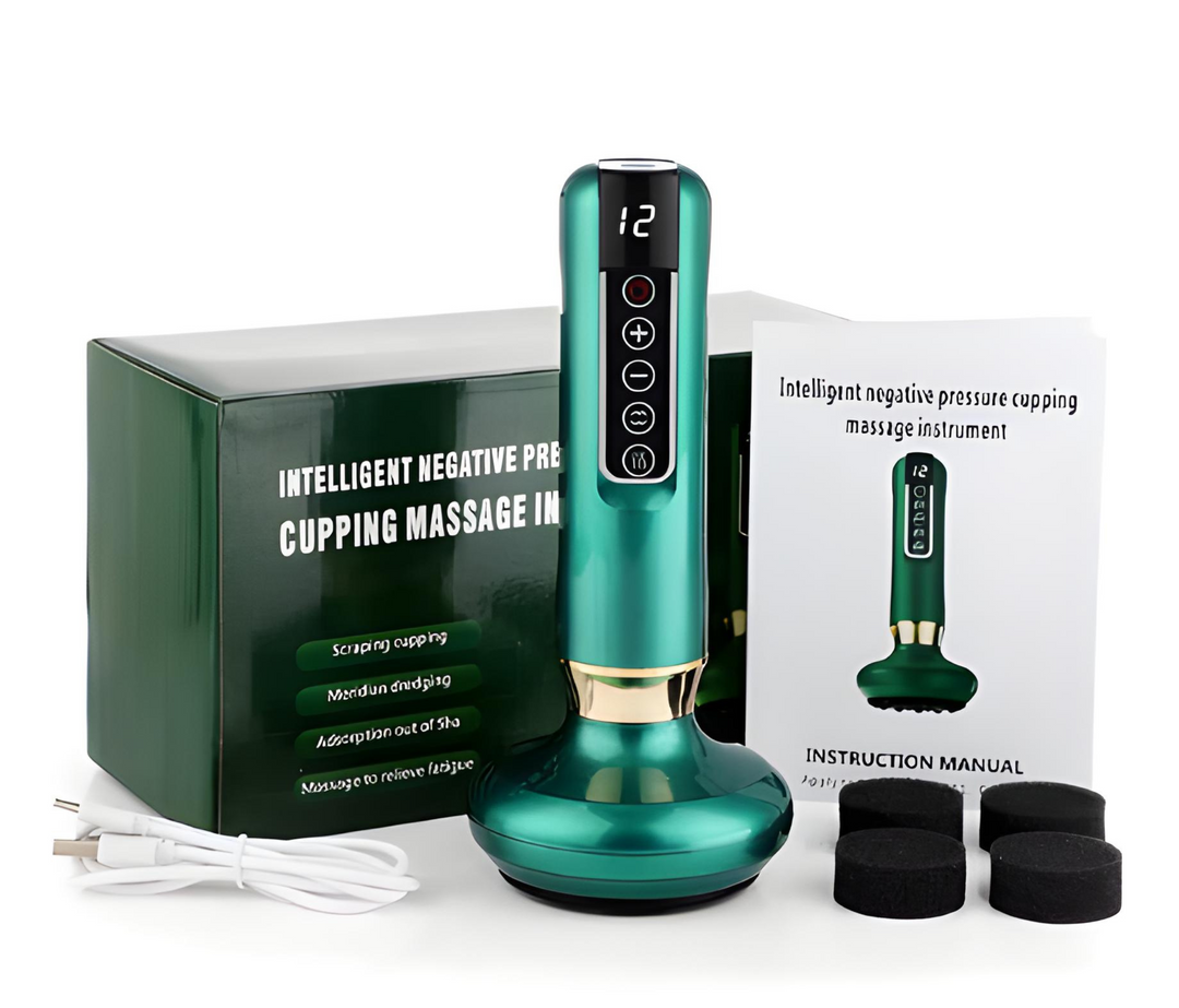 Effektives Cupping-Gerät mit Infrarot gegen Cellulite. Für straffe Haut und verbesserte Körperkontur.