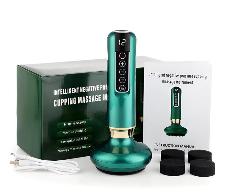 Effektives Cupping-Gerät mit Infrarot gegen Cellulite. Für straffe Haut und verbesserte Körperkontur.