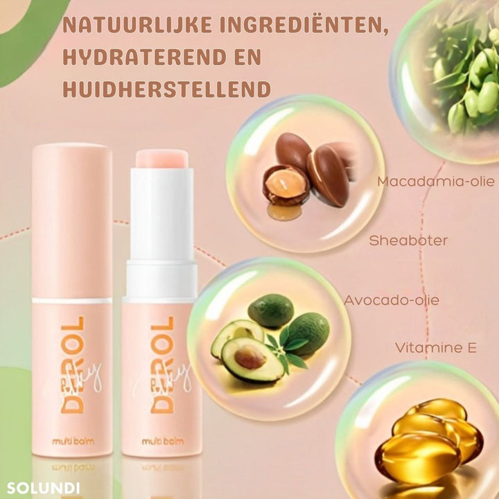 Anti-Falten Hautpflege-Stick für strahlenden Glow. Einfach anzuwenden, hydriert und glättet die Haut. Perfekt für unterwegs.