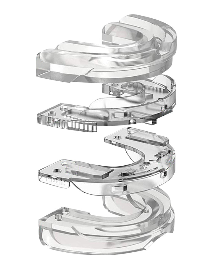 Hochwertige Anti-Schnarch-Mundschiene SilentSleep. Ergonomisches Design für unisex Anwendung, ideal gegen Schnarchen & Knirschen.