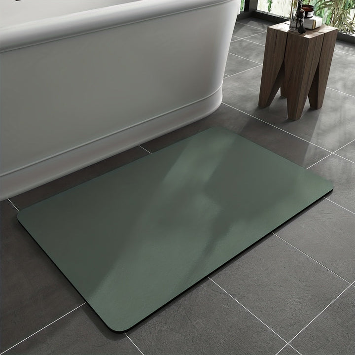Graue Diatom Badmatte AquaGrip, rutschfest & feuchtigkeitsabsorbierend für mehr Sicherheit im Badezimmer.