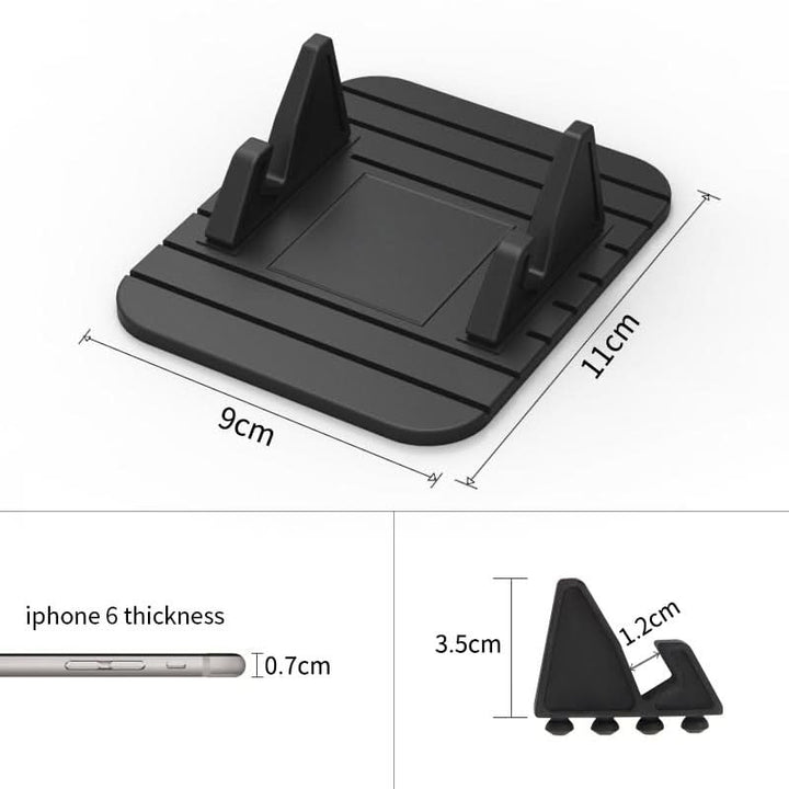 Flexible Antirutsch Handyhalterung Auto aus Silikon; ideal für alle Smartphones und sichere Navigation.