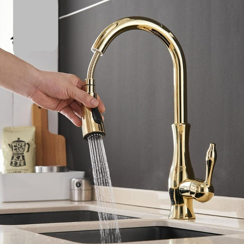Neue Anton Küchenarmatur, versenkbar & ausziehbar, ideal für Renovierung moderner Küchen.