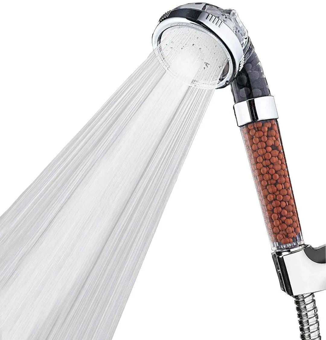 AquaGlow Hochdruck-Filterduschkopf für Wellness-Erlebnis & Wassersparfunktion, chlorfrei. Badaccessoire.
