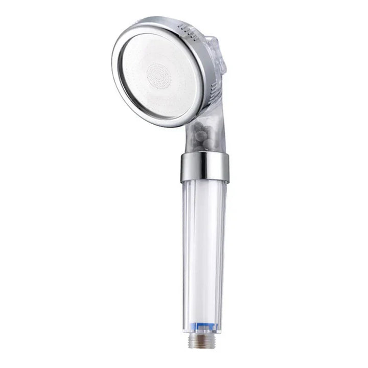 AquaGlow Hochdruck-Duschkopf aus ABS mit effektivem Mineralfilter. Wassersparend für reines Duscherlebnis & Wellness.