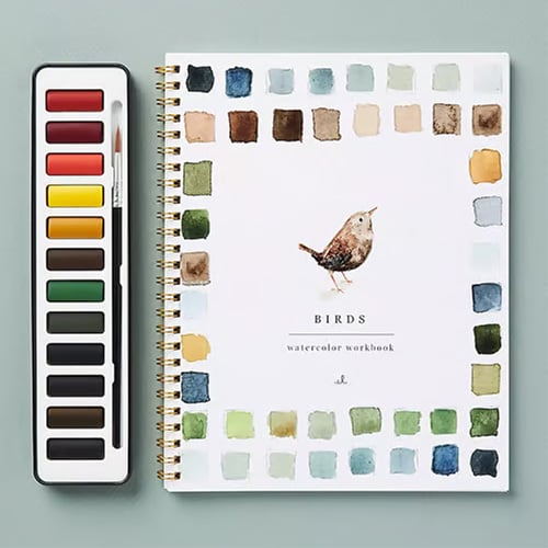 Aquarell Malbuch für Anfänger, Schritt-für-Schritt-Anleitung zur Kreativität & Entspannung.
