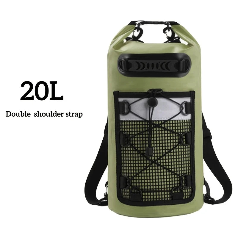 Langlebige AQUARIX Motion Rolltop-Tasche 20L. Wasserdichtes Gepäck für jedes Wetter & Outdoor.