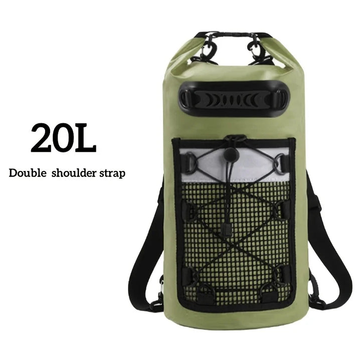 Langlebige AQUARIX Motion Rolltop-Tasche 20L. Wasserdichtes Gepäck für jedes Wetter & Outdoor.