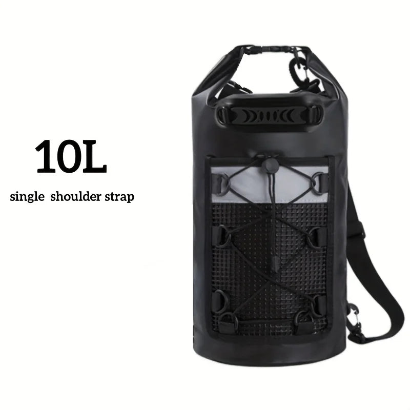 Vielseitige AQUARIX Motion Dry Bag 20L für Strand, Kajak, Camping. Hält Inhalt trocken.