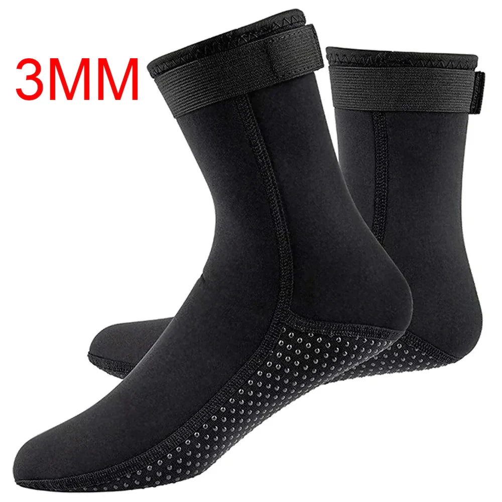 Neopren-Thermosocken unisex, 0.3cm, rutschfest. Ideal für kühle Gewässer, Surfen, Tauchen & Kälteschutz.