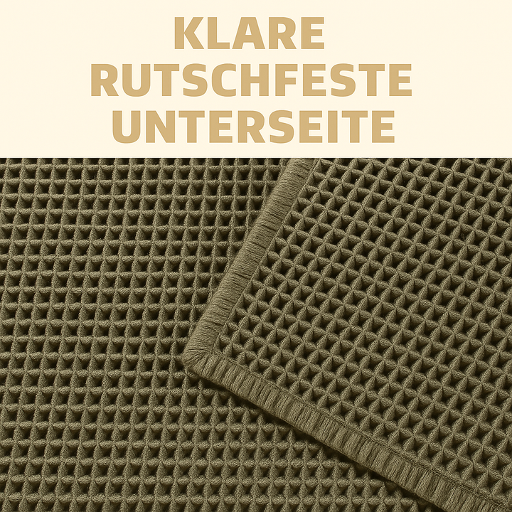Schnelltrocknende AquaSoft Badematte; ideal für Dusche & Bad; saugstark, hygienisch und weich.