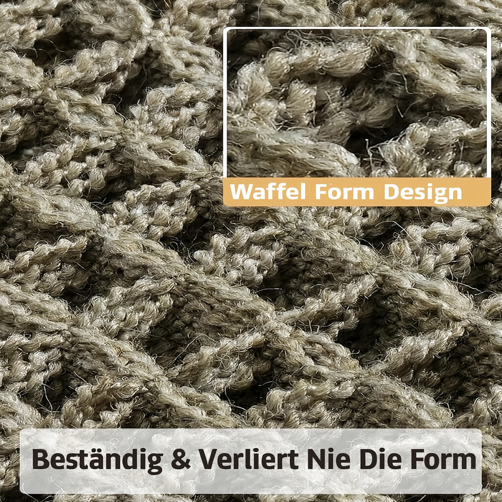 Moderne AquaSoft Badmatte in stilvoller Waffeloptik; schnelltrocknend, rutschfest & waschbar für jedes Bad.