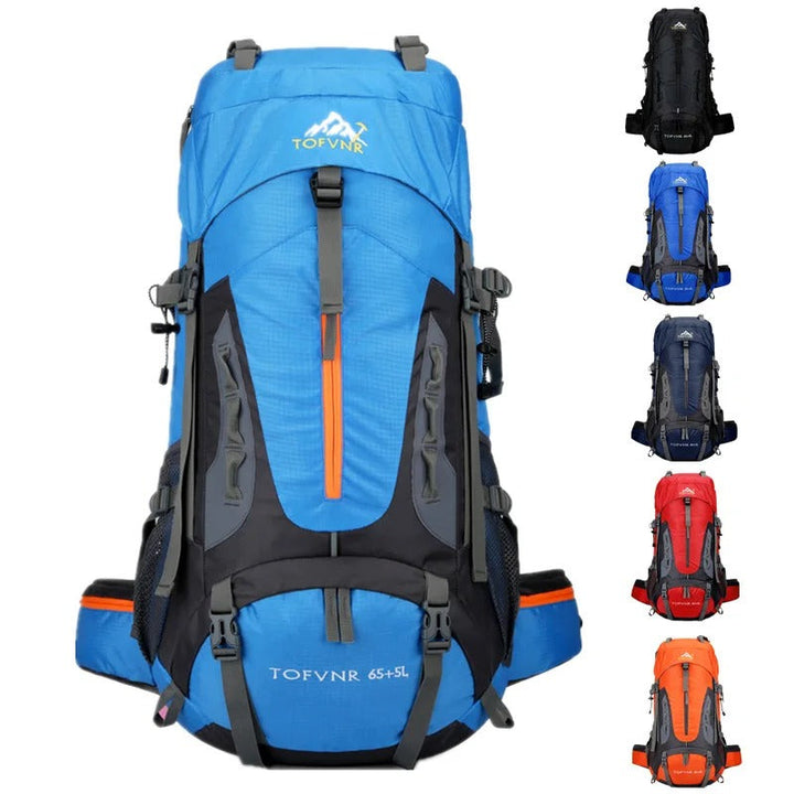 AquaTrek 45L Rucksack, perfekt für Abenteuerlustige. Wasserdicht & strapazierfähig für jede Reise.