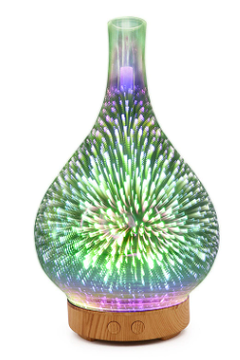 Aroma Diffusor LichtOase: Luftbefeuchter, Duftlampe, LED-Licht für entspannendes Ambiente & Schlafhilfe.