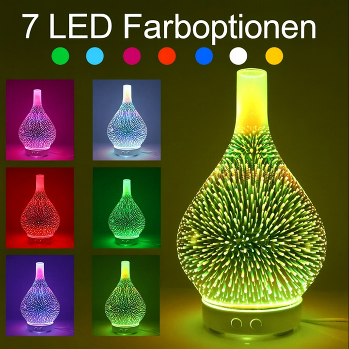 Aroma Diffusor LichtOase, perfekt für Aromatherapie und entspannendes LED-Licht.