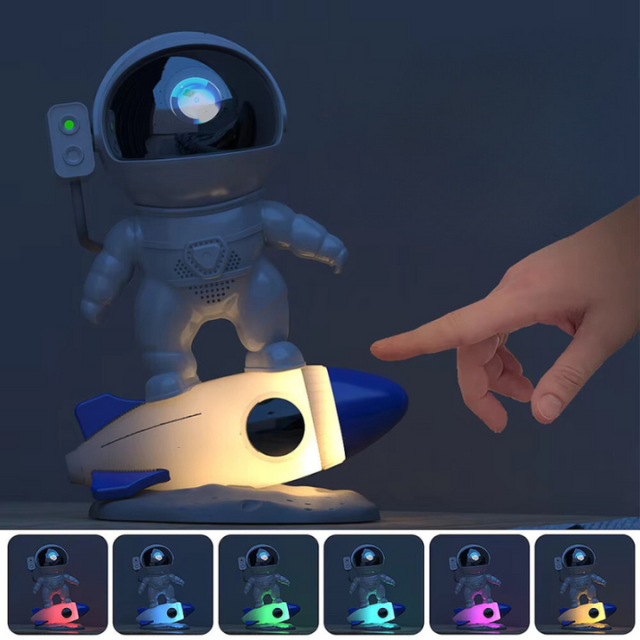 Faszinierende Nebelwolken-Projektion des Astronaut Projektors, erzeugt ein außerirdisches Flair.