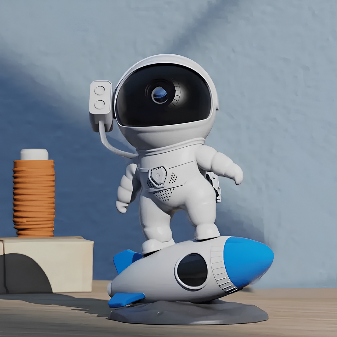 Astronaut Projektor als charmante Kinderzimmer Deko, schafft eine traumhafte Atmosphäre.