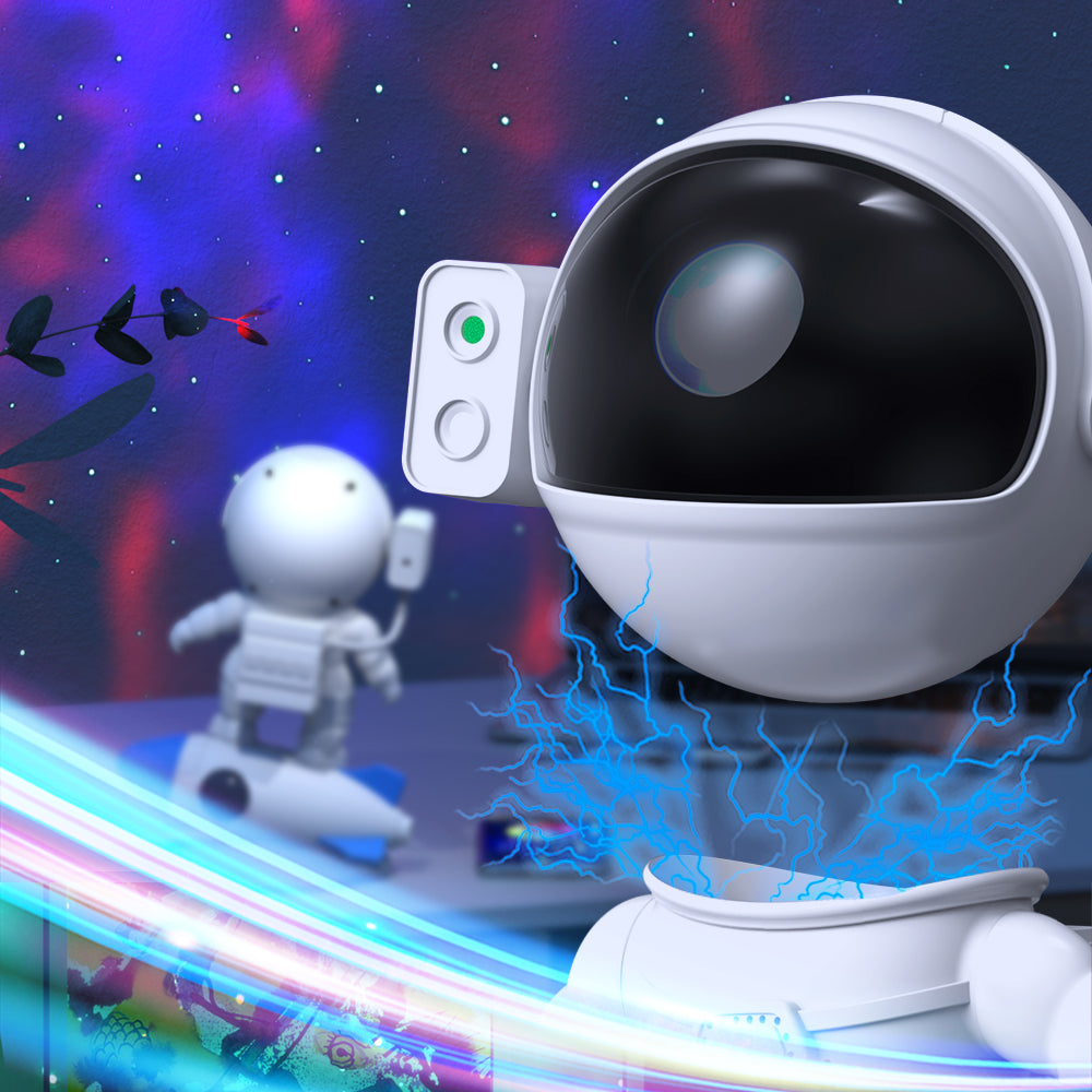 Originelle Geschenkidee: Astronaut Galaxie Projektor für Weltraumfans und Kinderzimmer.
