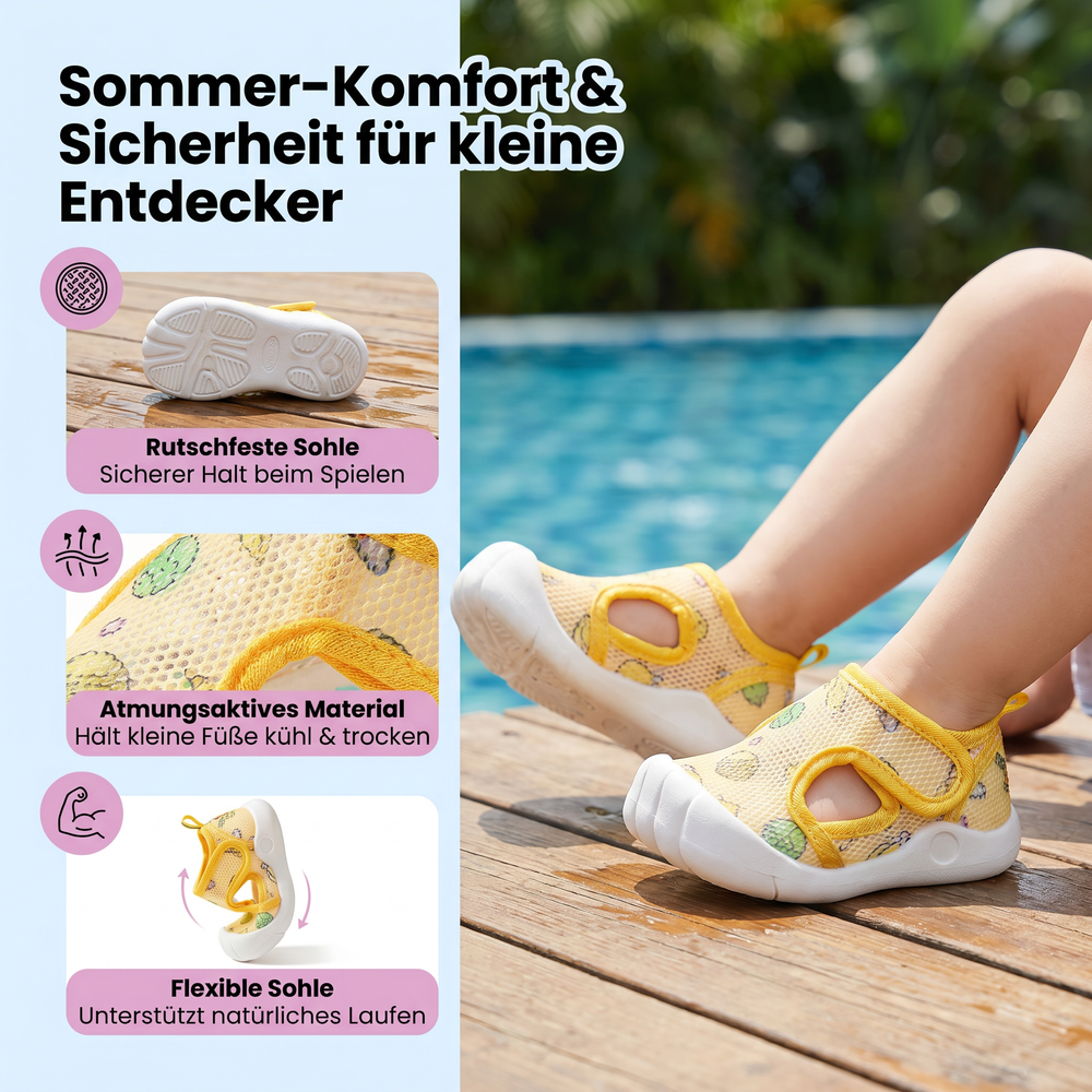 Bequeme Kindersandalen, rutschfest & atmungsaktiv, perfekt für aktive Kleinkinder im Sommer-Outdoor.