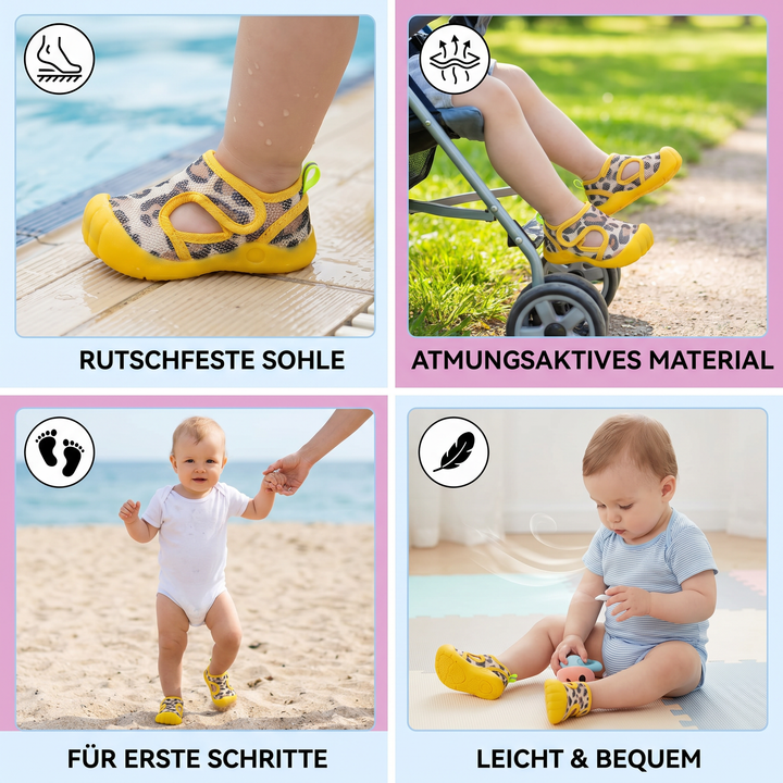 Rutschfeste Laufsandalen für Kleinkinder, atmungsaktiv und bequem, unterstützt kleine Füße im Sommer.
