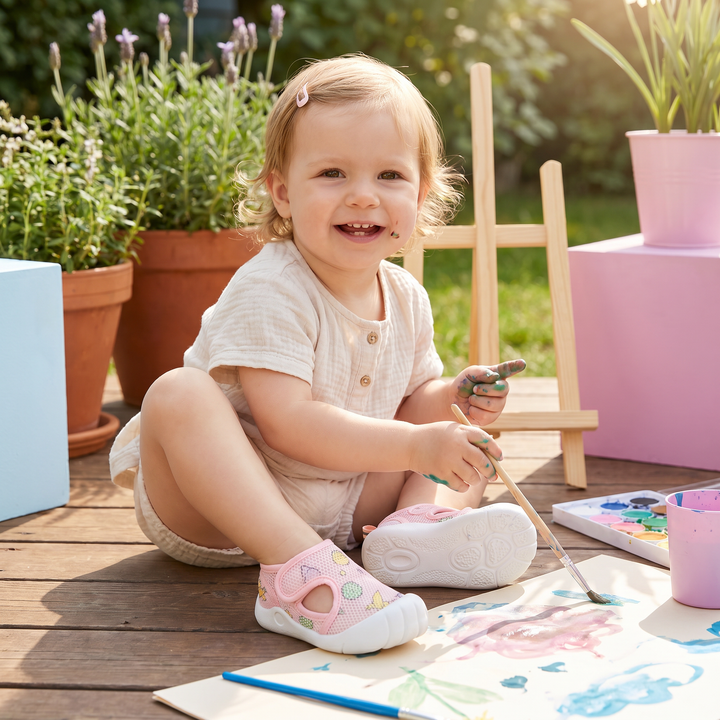 Robuste Lauflernschuhe als Sandalen, atmungsaktiv und rutschfest, perfekt für den Outdoor-Sommer von Babys.
