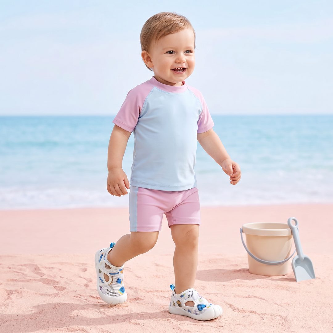 Modische Babysandalen für Sommer, atmungsaktiv und rutschfest, ideal als Laufsandalen für Mädchen und Jungen.