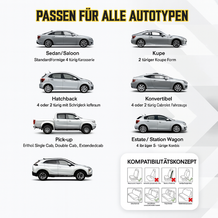 Langlebige, atmungsaktive Auto Sitzbezüge für optimalen Komfort & Schutz. Rutschfester Universal Autositz-Schutz.