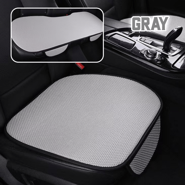 Nahaufnahme: Atmungsaktiver Autositzbezug aus Viskose-Filament. Luxuriöser Schutzbezug für Komfort im Auto.