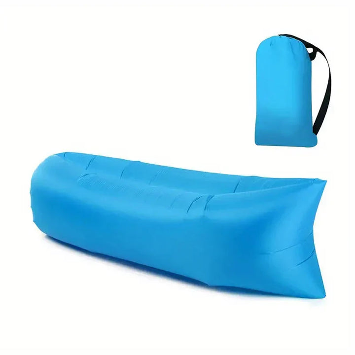 Aufblasbarer Loungesessel für Outdoor-Entspannung, tragbar für Camping, Strand & Garten aus robustem Ripstop.