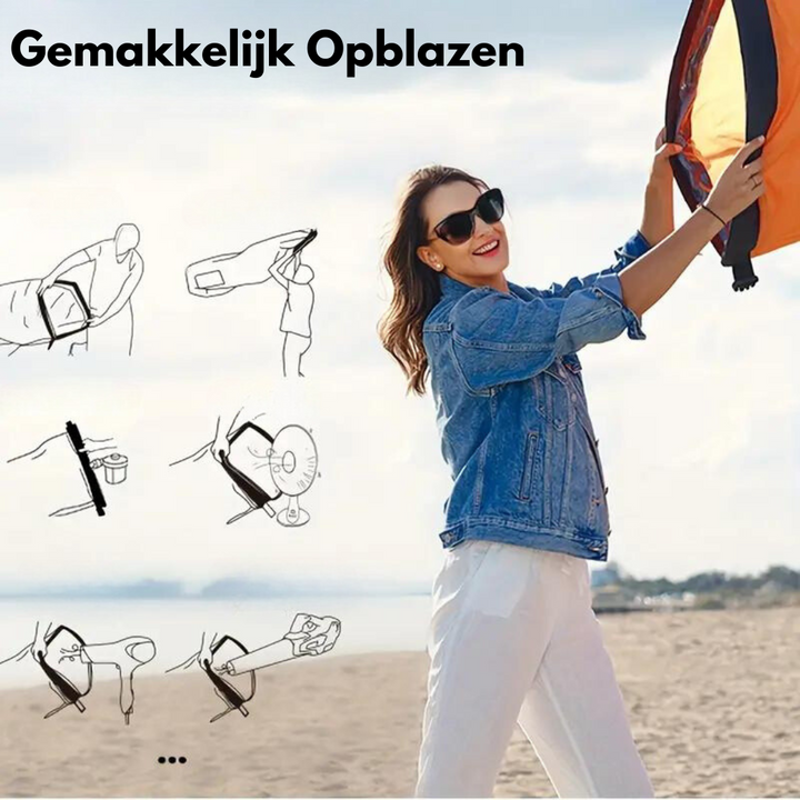 Vielseitiger aufblasbarer Luftsack für Garten, Strand und Outdoor-Freizeit. Ideal zum Chillen & Reisen.