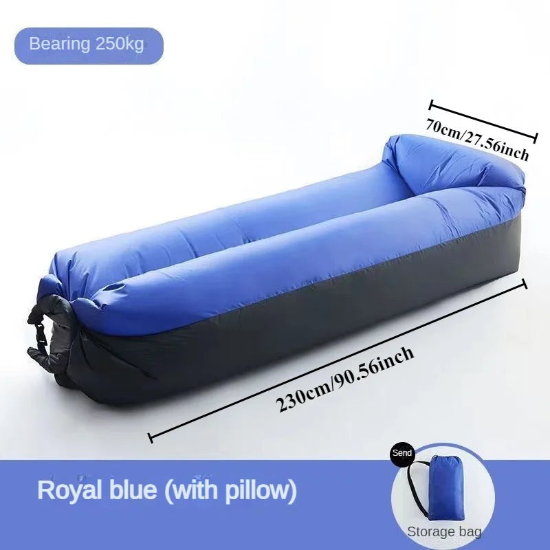 Bequeme, aufblasbare Outdoor-Couch für Reisen, Gartenfeste & Festivals. Ultraleicht & kompakt verpackbar.