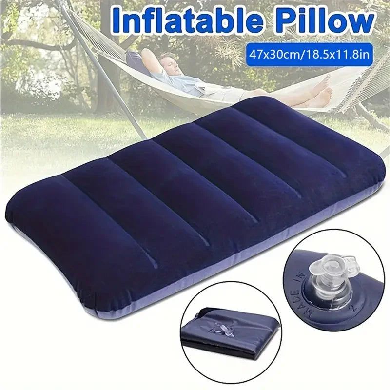 Unisex aufblasbares Reisekissen, faltbar und leicht. Ideal für Outdoor, Camping & Flugreisen als Nackenkissen.