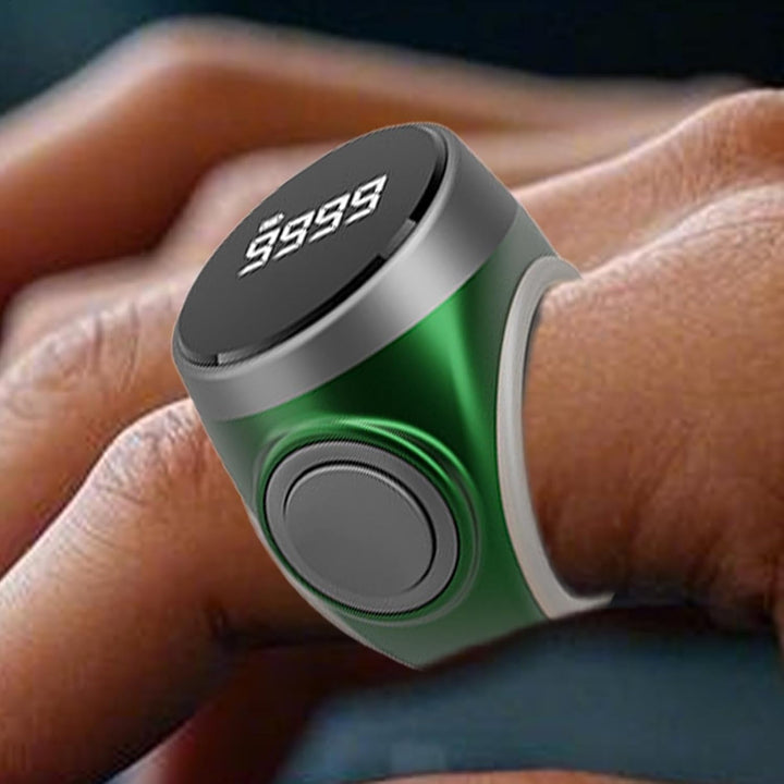 Digitaler Fingerzähler Ring mit intuitiver Reset-Taste, 4-stellig, aufladbar, für einfache Zählung.