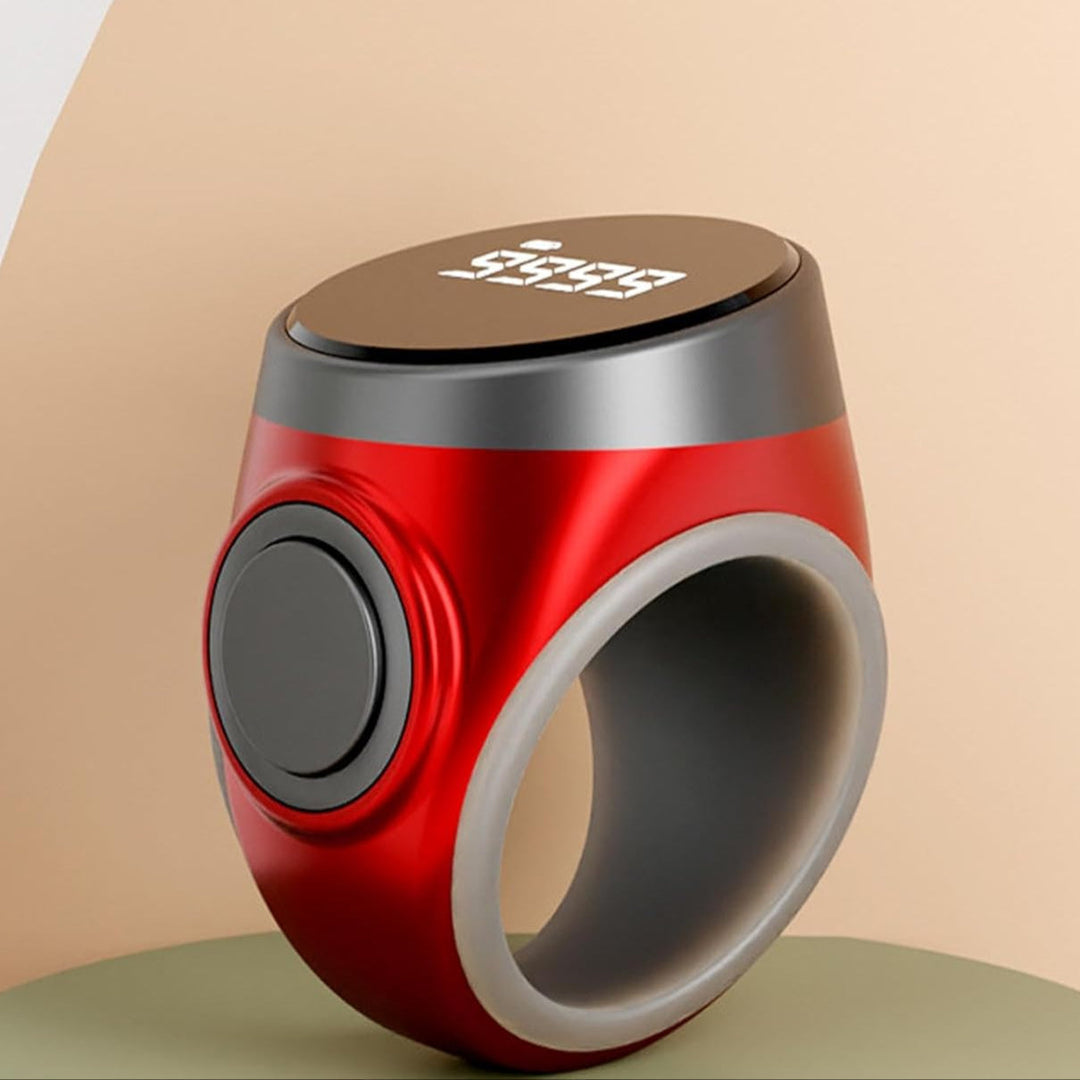 Zählring für Meditation und Gebet, digital, 4-stellig, wiederaufladbar. Konzentriertes, präzises Zählen.