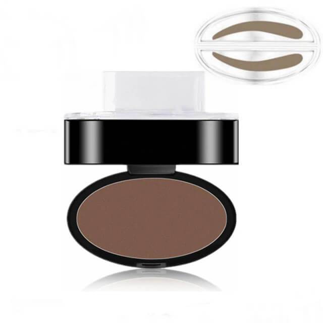 Einfacher Augenbrauenstempel für schnelle, wischfeste Brauen. Kosmetik-Tool für perfekt geformtes Augenbrauen-Make-up.